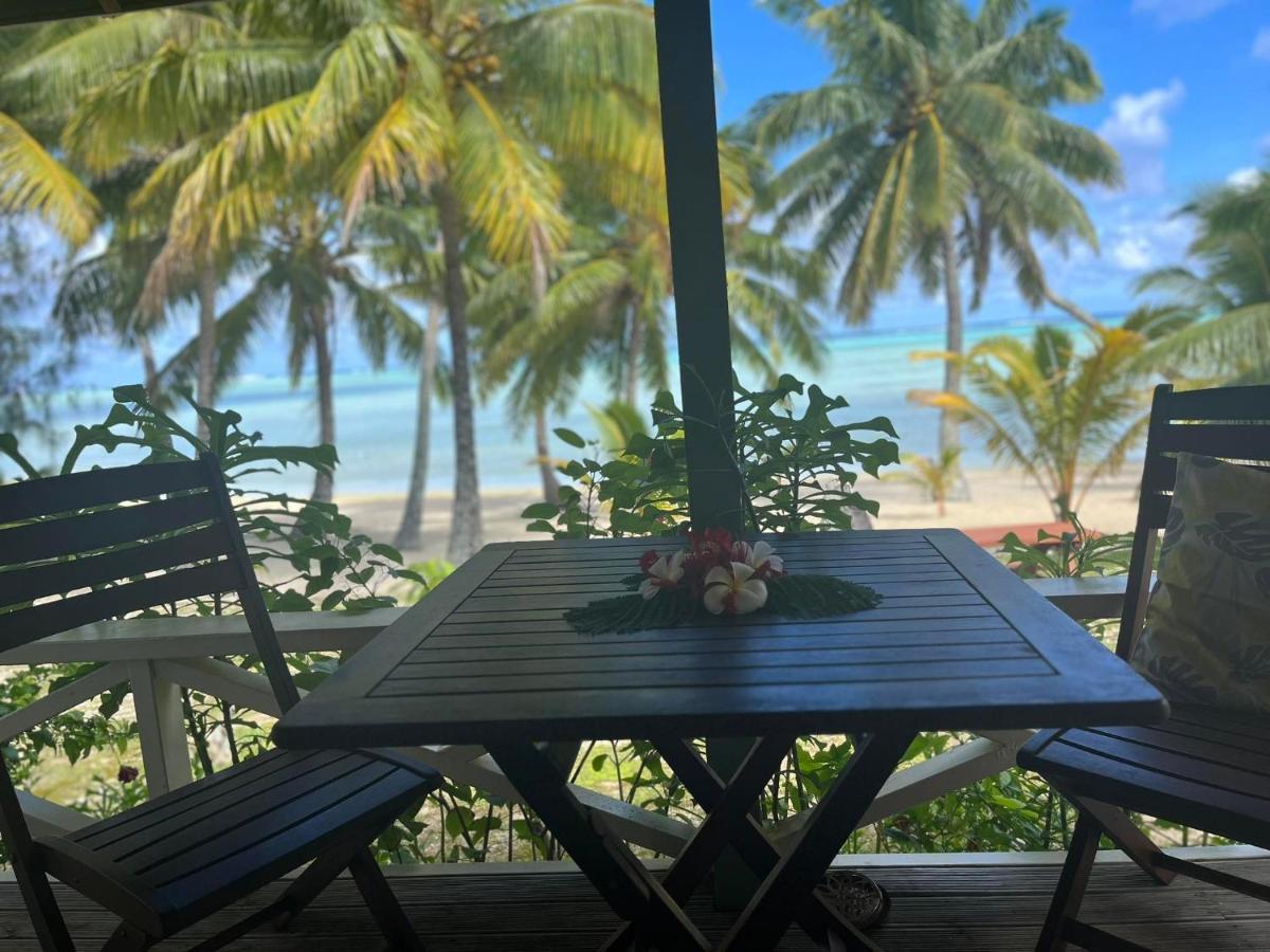 Paparei Beachfront Bungalows, Aitutaki Arutanga Exteriér fotografie